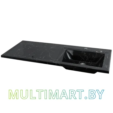 Умывальник Marko Марсал 130 R (черный мрамор)